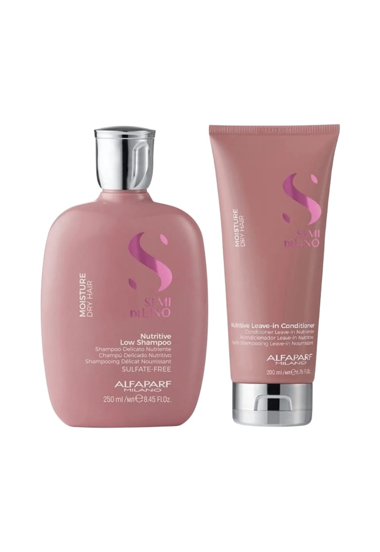 Pachet pentru par uscat -  Moisture Nutritive Low Shampoo 250ml - Balsam hidratant Leave-in 200ml