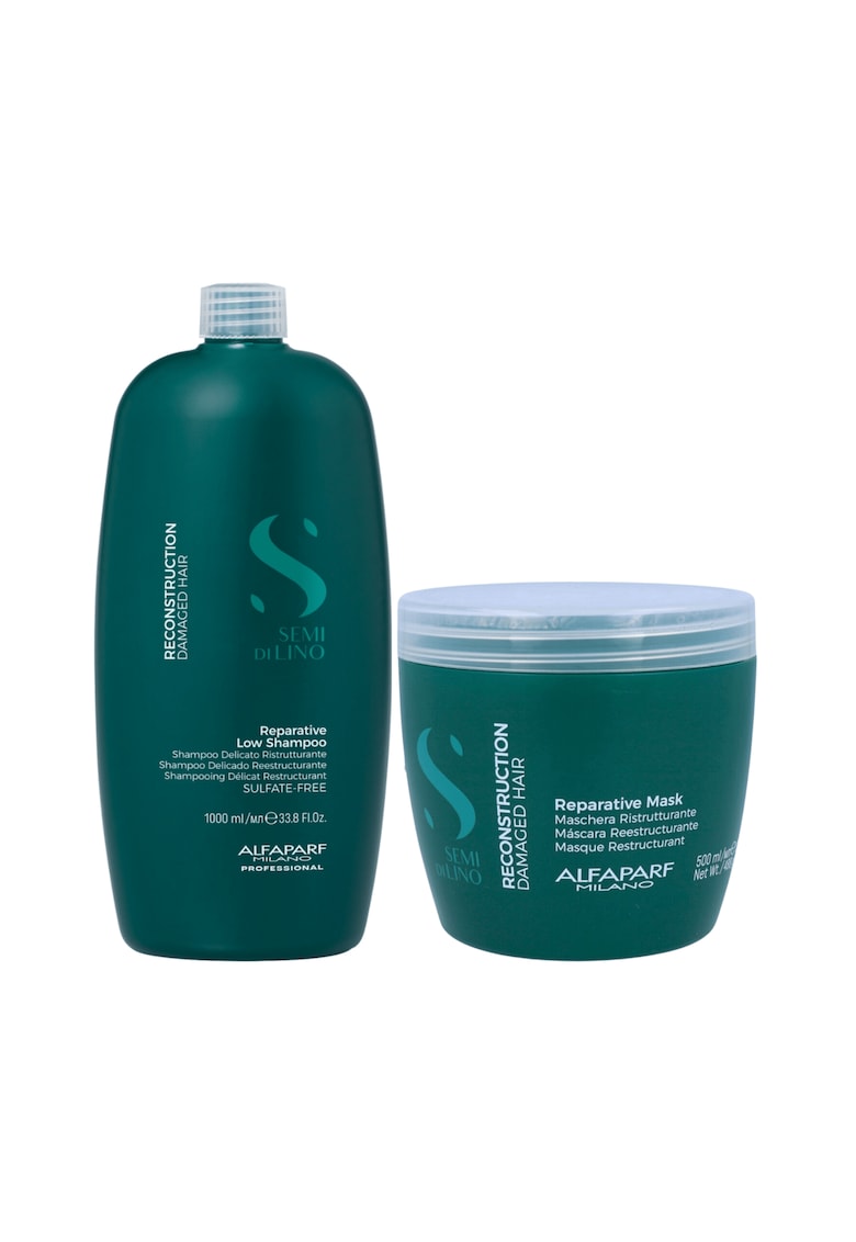 Pachet pentru par deteriorat -  Reconstruction Reparative - Sampon 1000 ml - Masca 500 ml