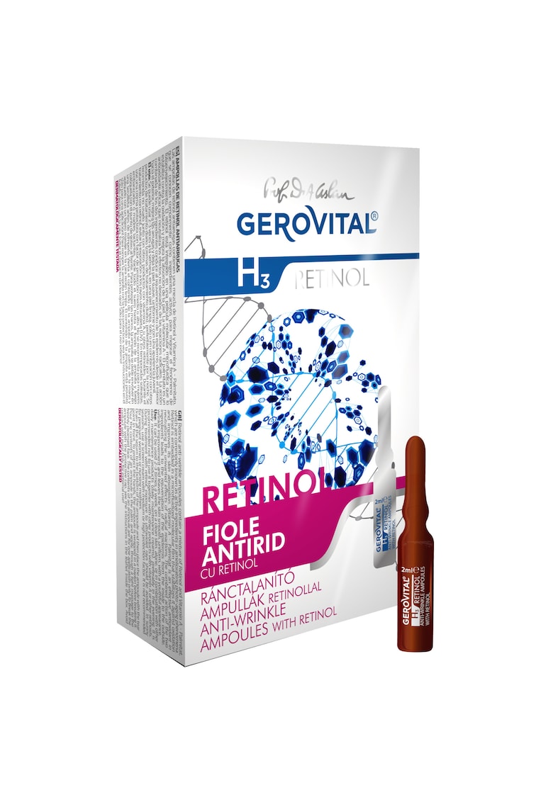 Fiole antirid  H3 cu Retinol - 10 buc x 2 ml