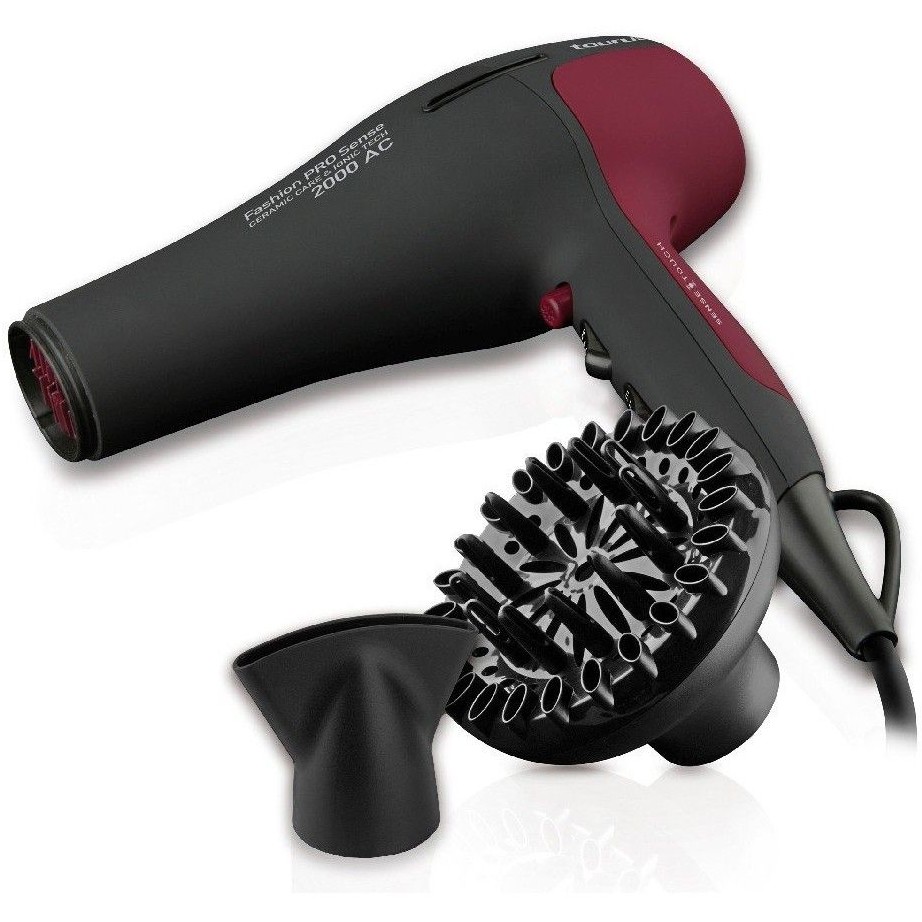 Uscator de Par Fashion Pro Sense 2000W negru / visiniu