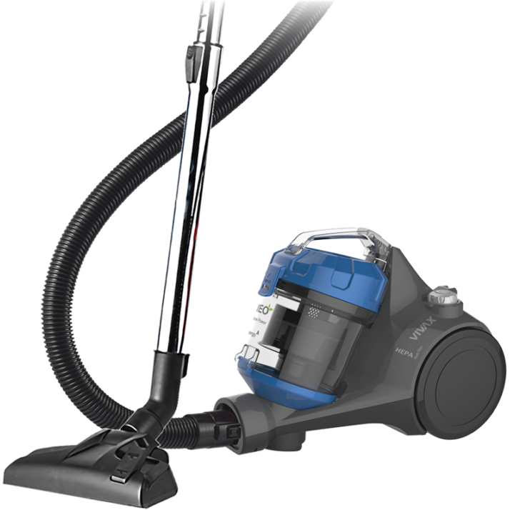Aspirator  fara Sac VCC-700BNEO  700W  2L  Filtru HEPA 12  Tub Telescopic Metalic   Albastru