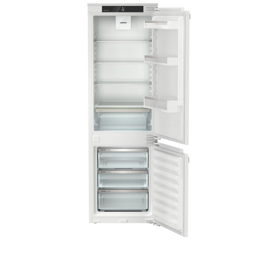 Combina Frigorifica Incorporabila ICNe 5103 Pure EasyFresh NoFrost 253L DuoCooling SuperCool VarioSpace Clasa E Alb