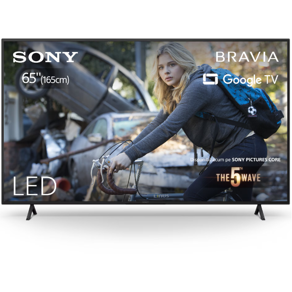 Televizor KD65X75WLPAEP Led 65 Smart Google TV 4K Ultra HD Clasa F Negru