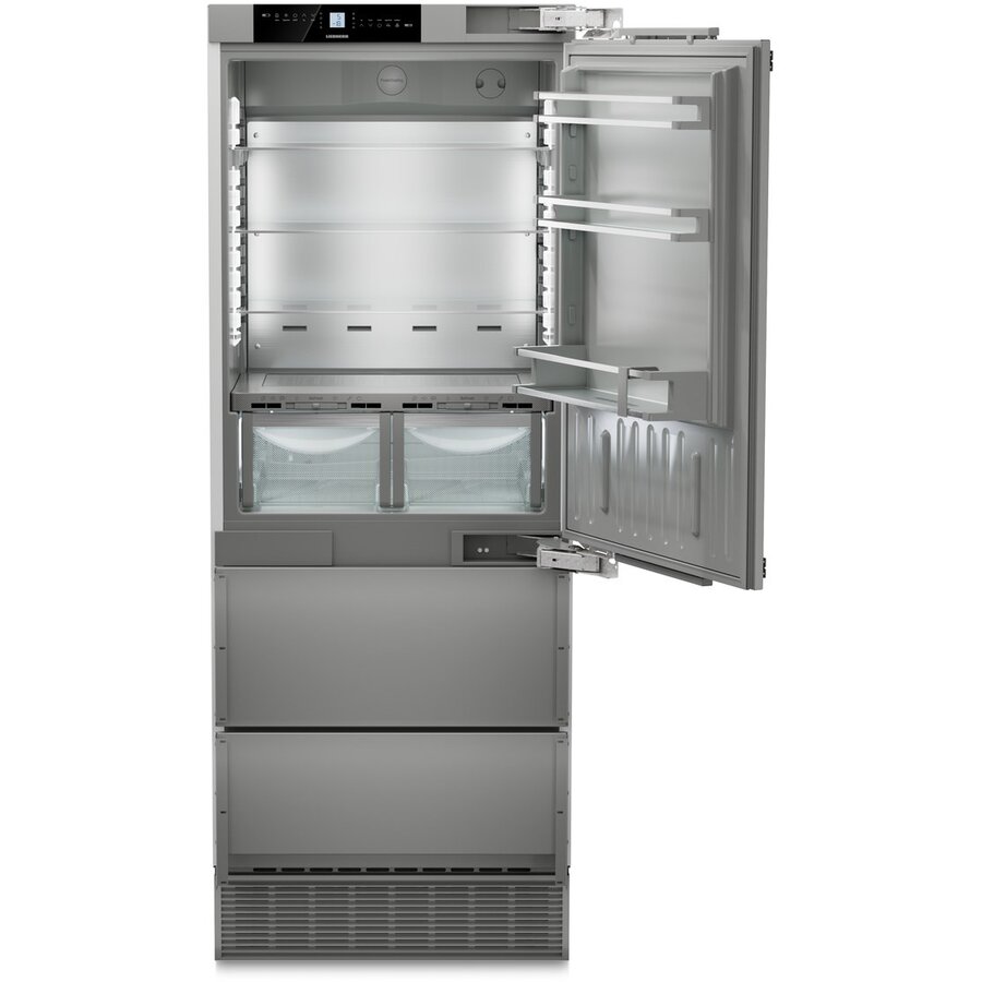 Combina Frigorifica ECBNe 7870 Clasa E Argintiu