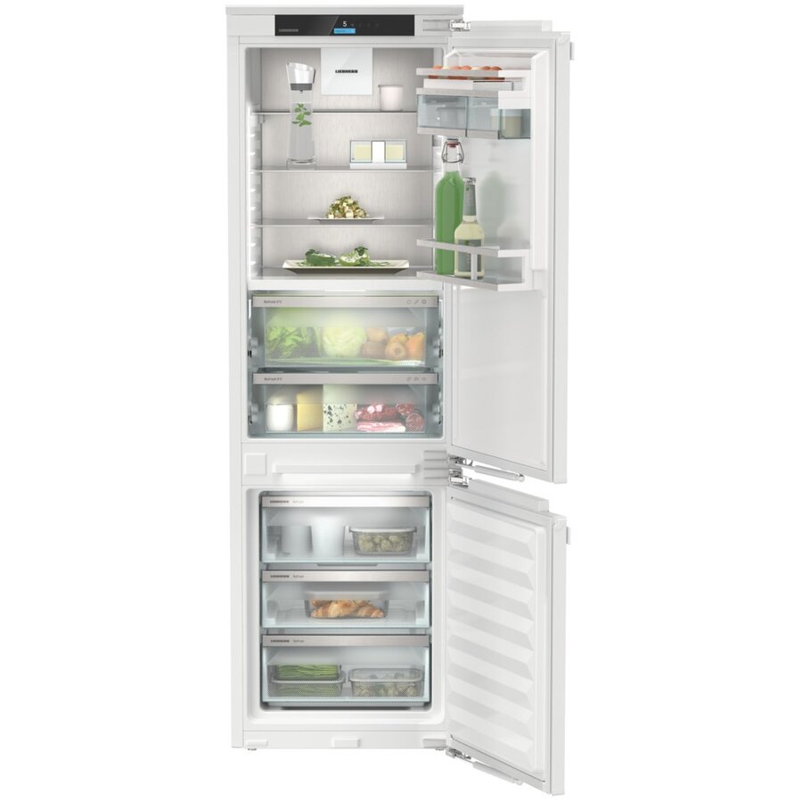 Combina Frigorifica ICBNci 5153 Incorporabil Prime BioFresh NoFrost Argintiu Clasa C