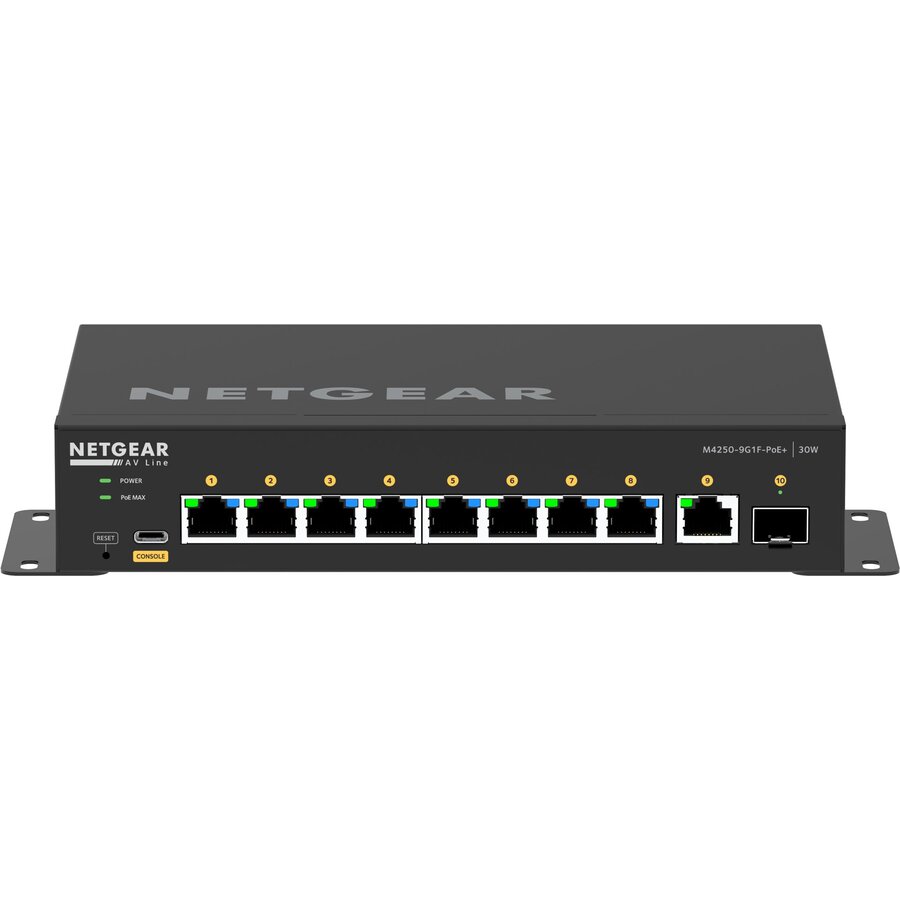 Switch 8x1G PoE+ 110W 1x1G and 1xSFP Managed Negru
