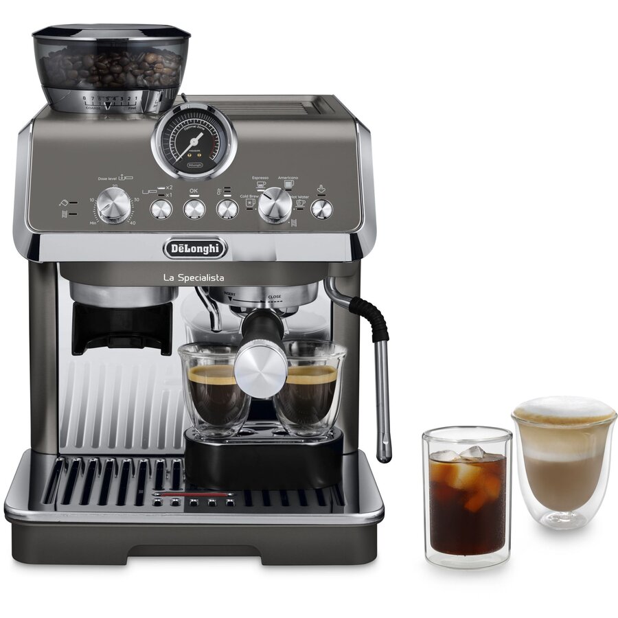 Espressor Manual La Specialista Arte Evo EC9255.T 1.7L 15Bar Extractie la Rece Rasnita Reglabila 1400W Gri Titan