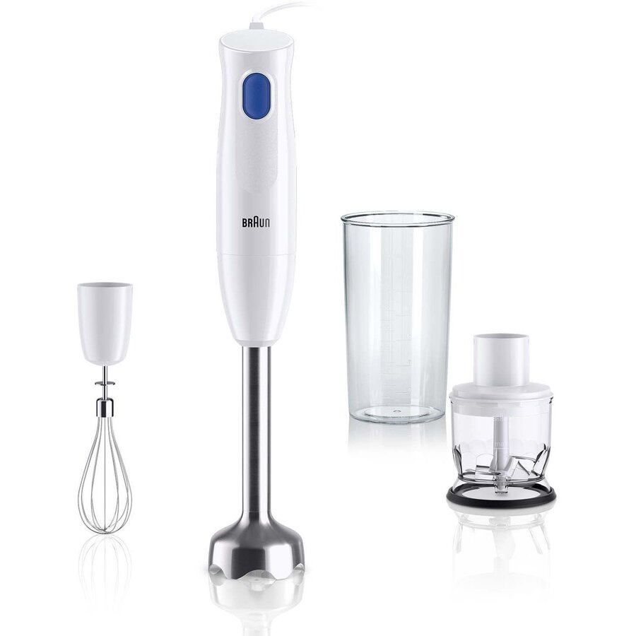 Mixer Vertical MultiQuick 1 MQ 10.202MWH 1 Viteza Tocator de 350ML Pahar Gradat 0.6L Tel Cablu 1.2M 450W Alb