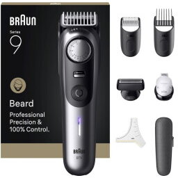 Masina de tuns Series 9 Beard Trimmer BT9520, Beard Trimmer chrome/black