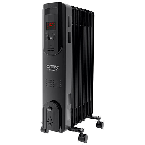 Radiator CR 7812 LED cu Ulei Telecomanda 7 Nervuri Negru