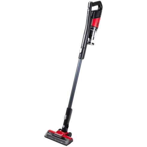 Aspirator Vertical Fara Fir VCB-1502R  150W Autonomie 30min Recipient 0.5l Filtru HEPA Negru/Rosu