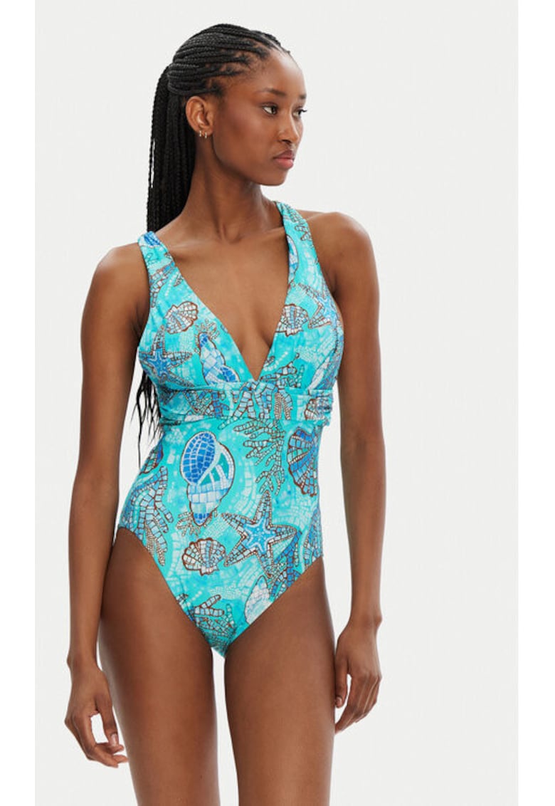Costum de baie dama -  304990830 - Nylon/Elastan - Verde - Verde