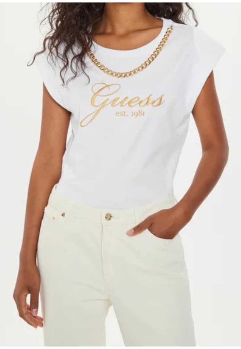 Tricou dama  Sintetic - Alb