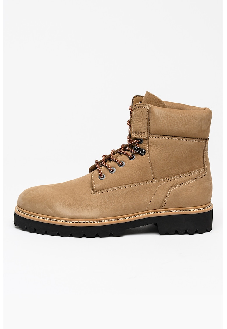 Ghete din piele Draven - Maro camel
