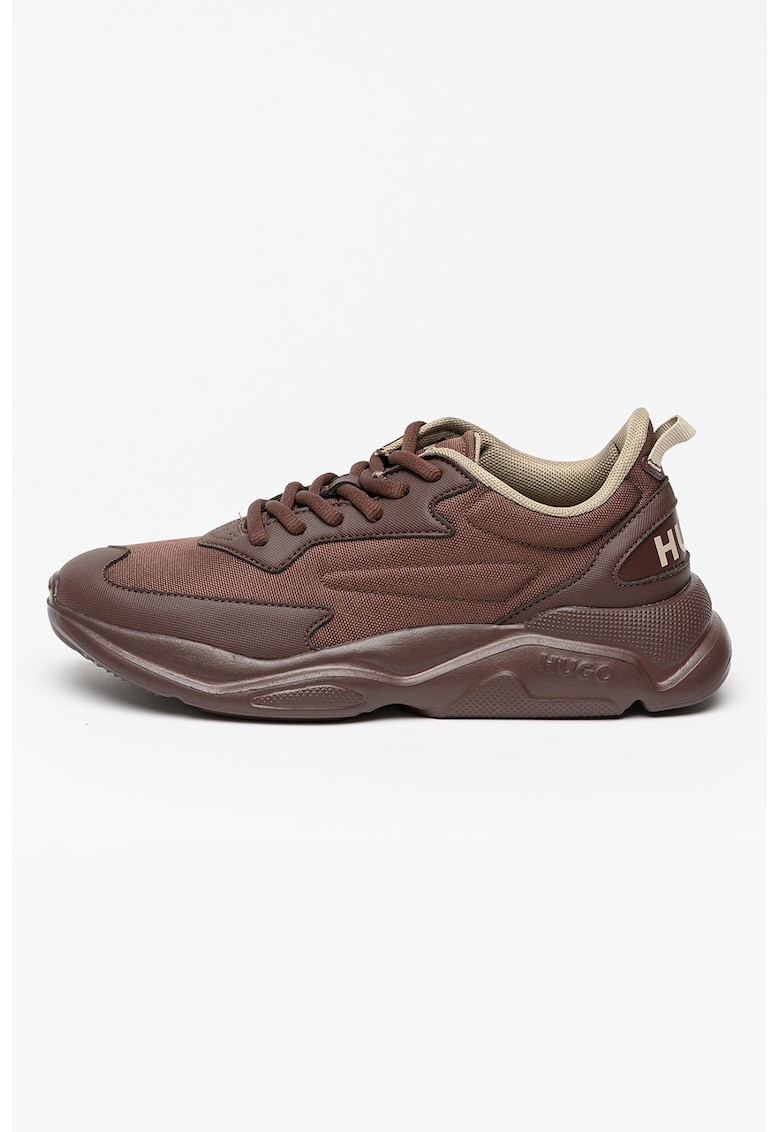 Pantofi sport cu logo Leon - Maro