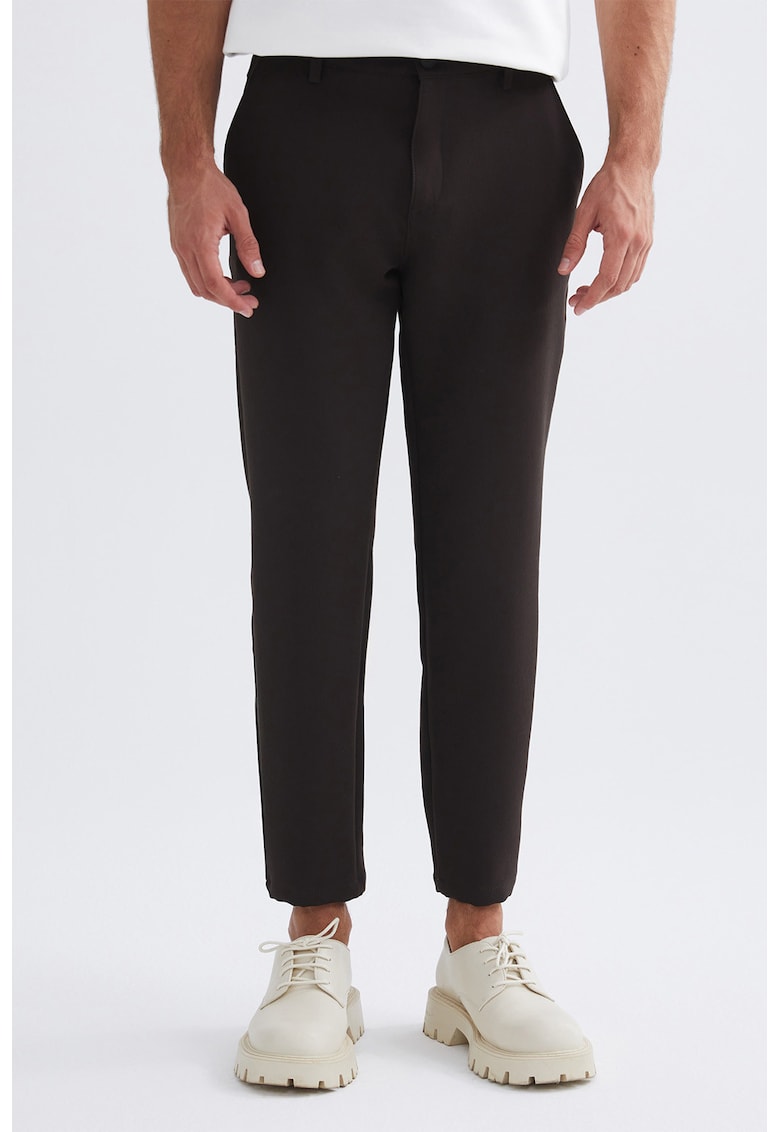 Pantaloni chino slim fit - Maro inchis