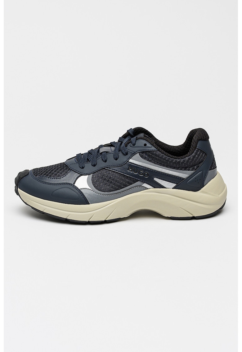 Pantofi sport cu insertii din plasa GO2 - Bleumarin