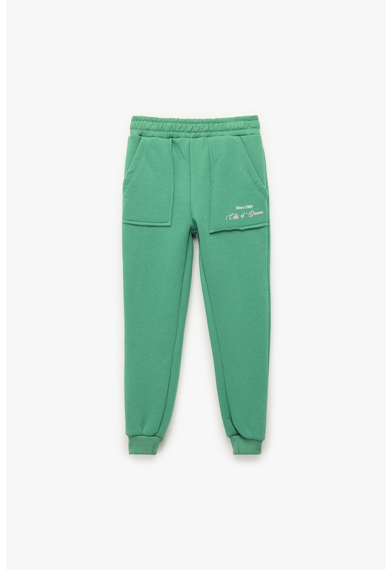 Pantaloni de trening cu buzunare - Verde