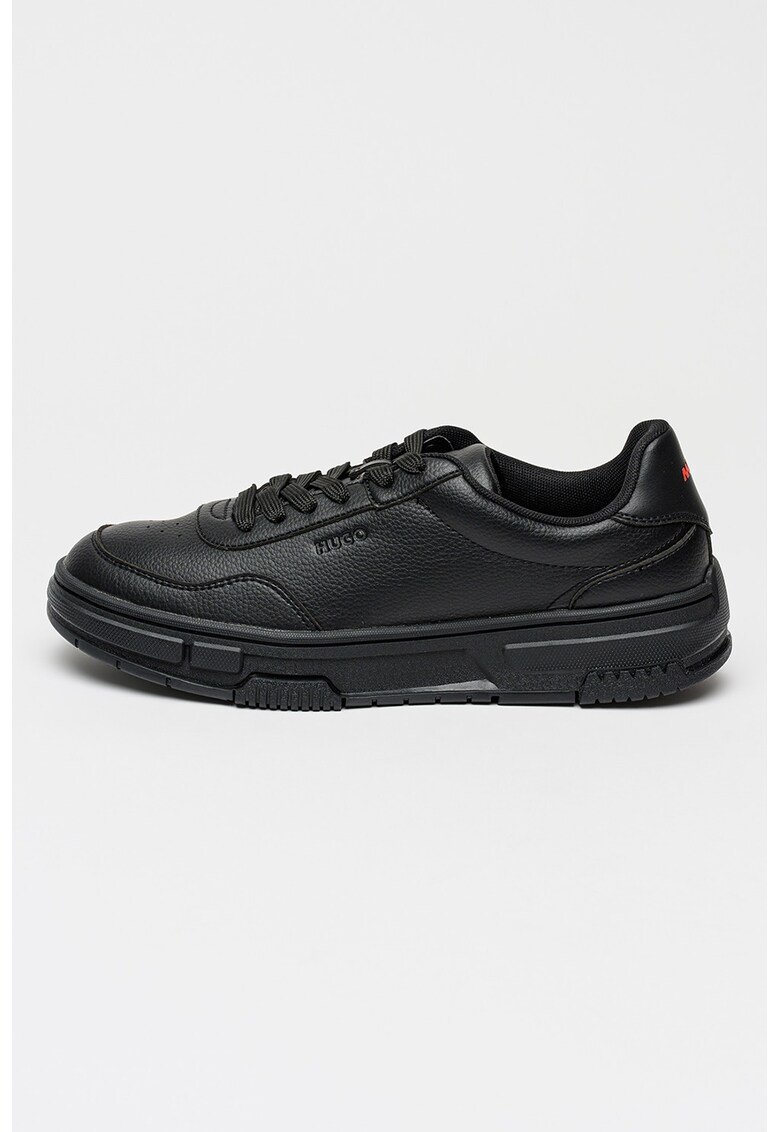 Pantofi sport uni de piele ecologica Yarrow - Negru stins