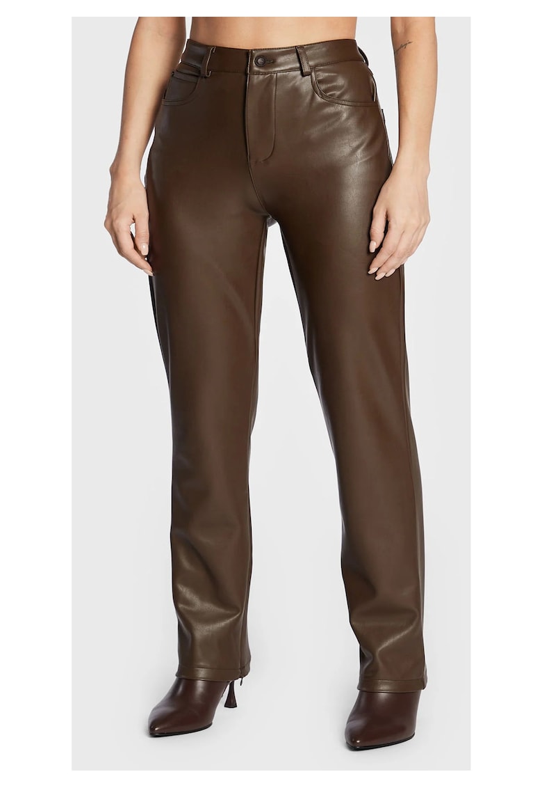 Pantaloni dama  Bumbac - Maro