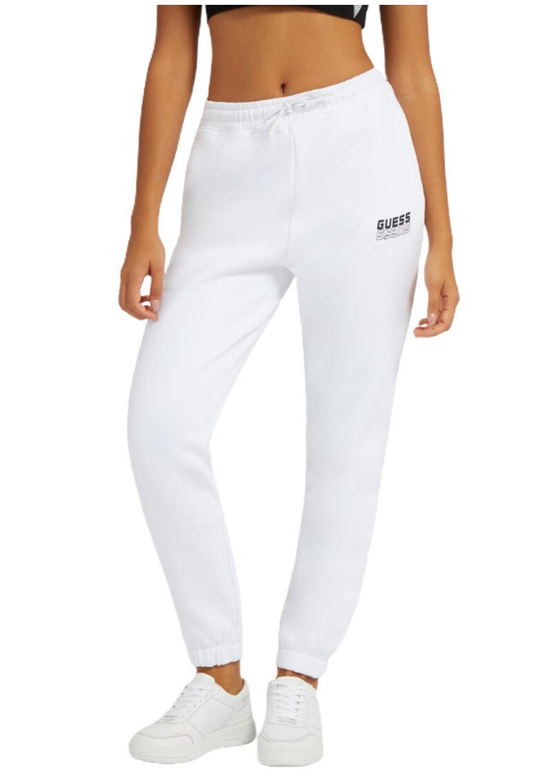 Pantaloni  Bumbac - Alb - Alb