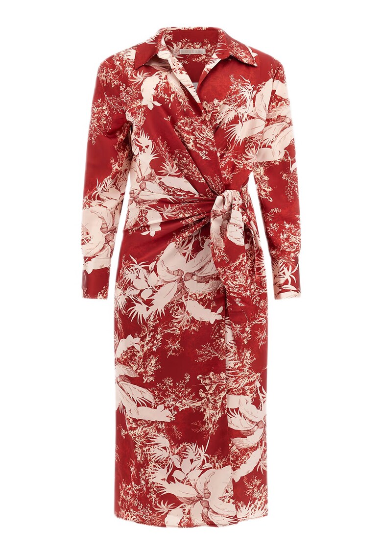Rochie  pentru femei - material poliester - culoare roșie - Rosu