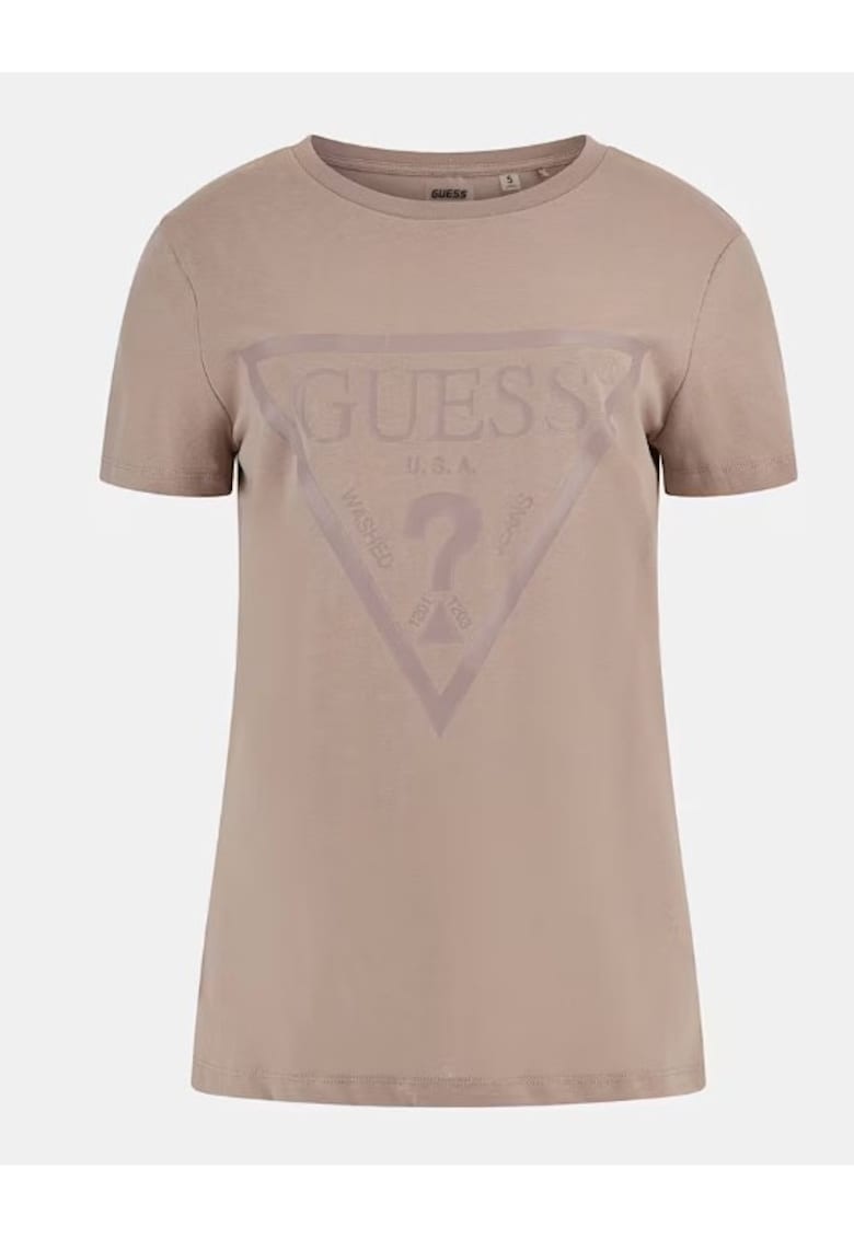 Tricou dama  Bumbac - Bej - Bej