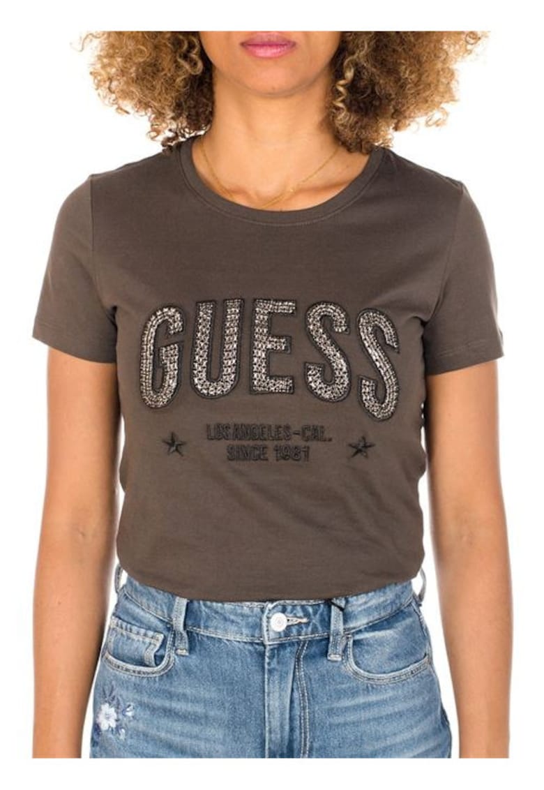 Tricou dama  Bumbac - Maro - Maro