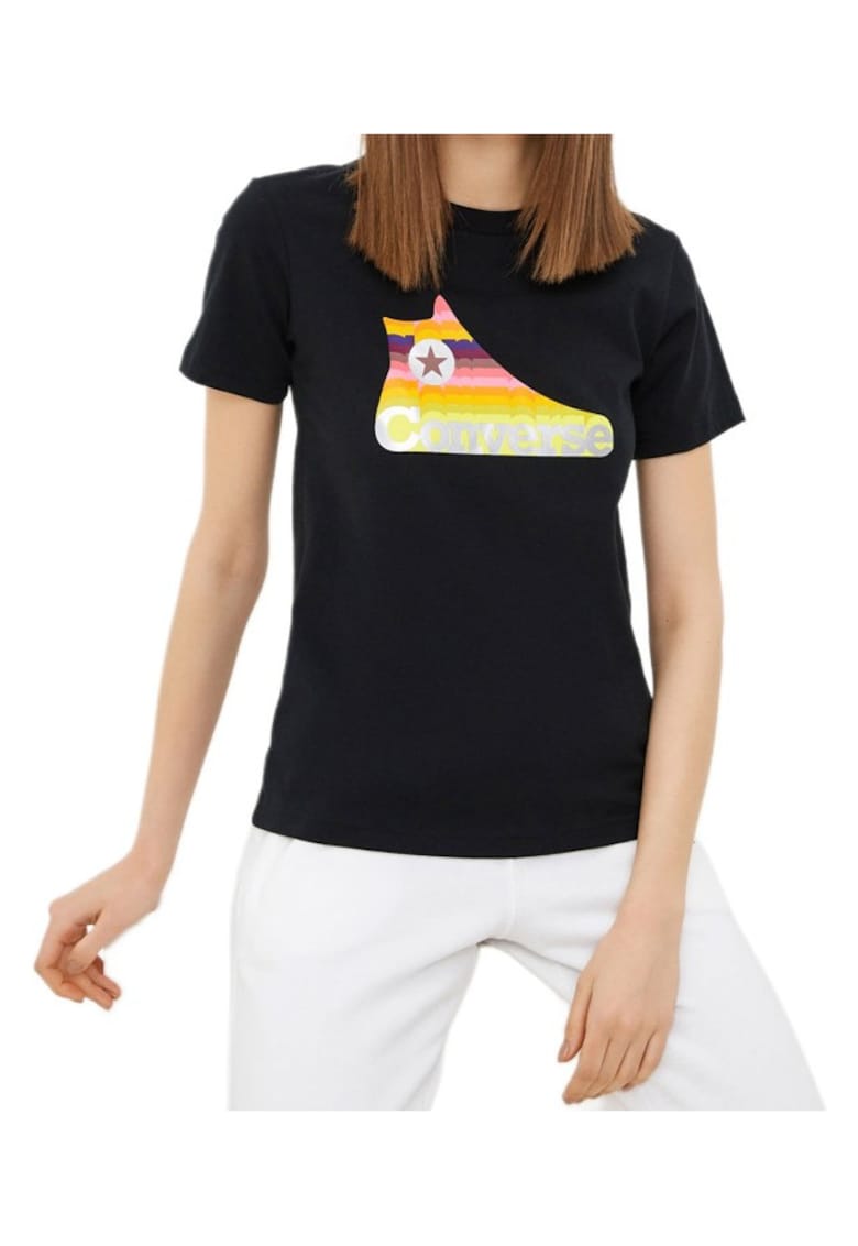 Tricou dama  Bumbac - Negru - Negru