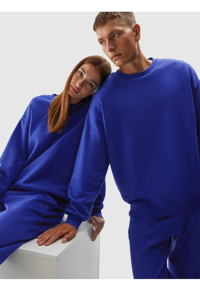 Bluza unisex  Bumbac - Albastru - Albastru