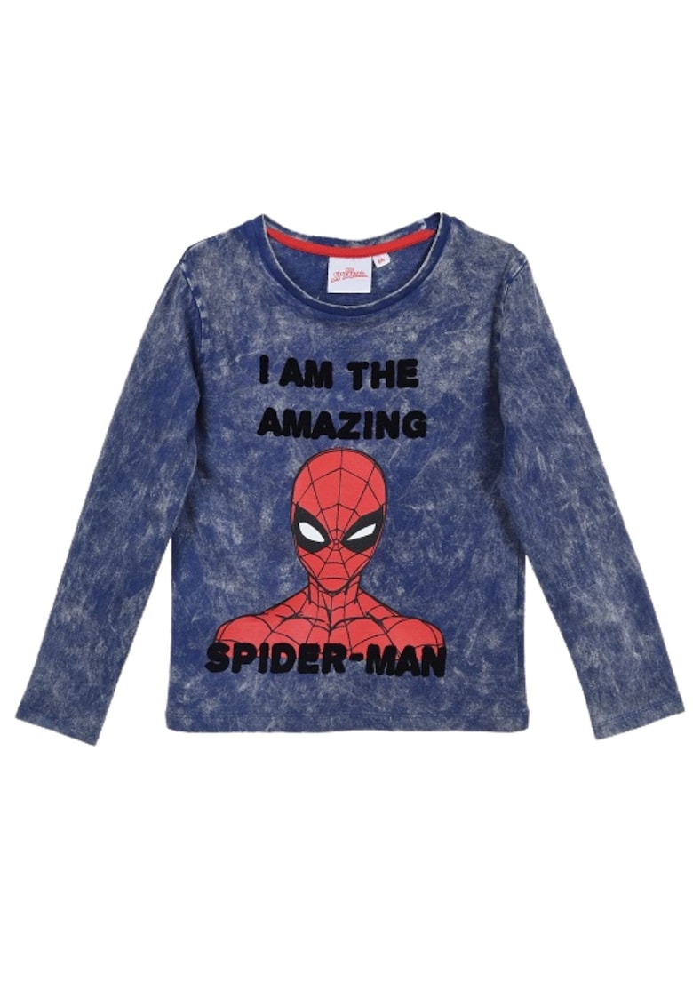Bluza copii -  Spider-Man - bumbac - albastru -