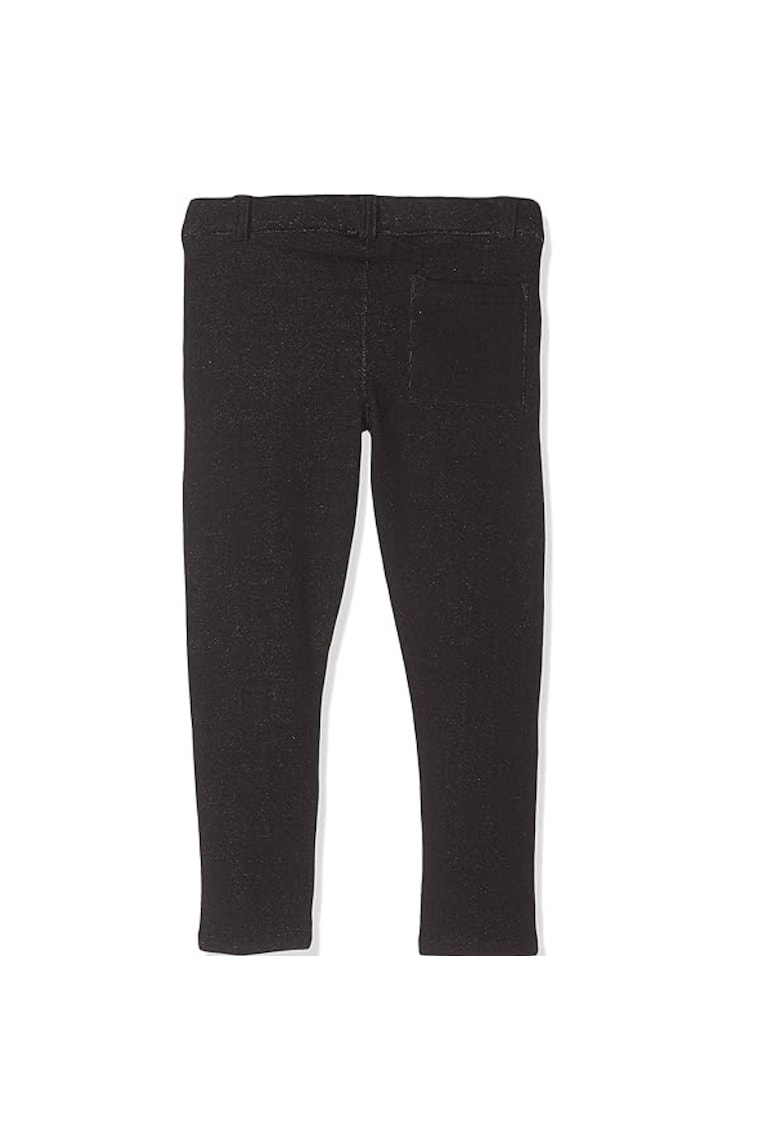 Pantaloni jegging copii  bumbac - negru - confortabili - cu inchidere practica -