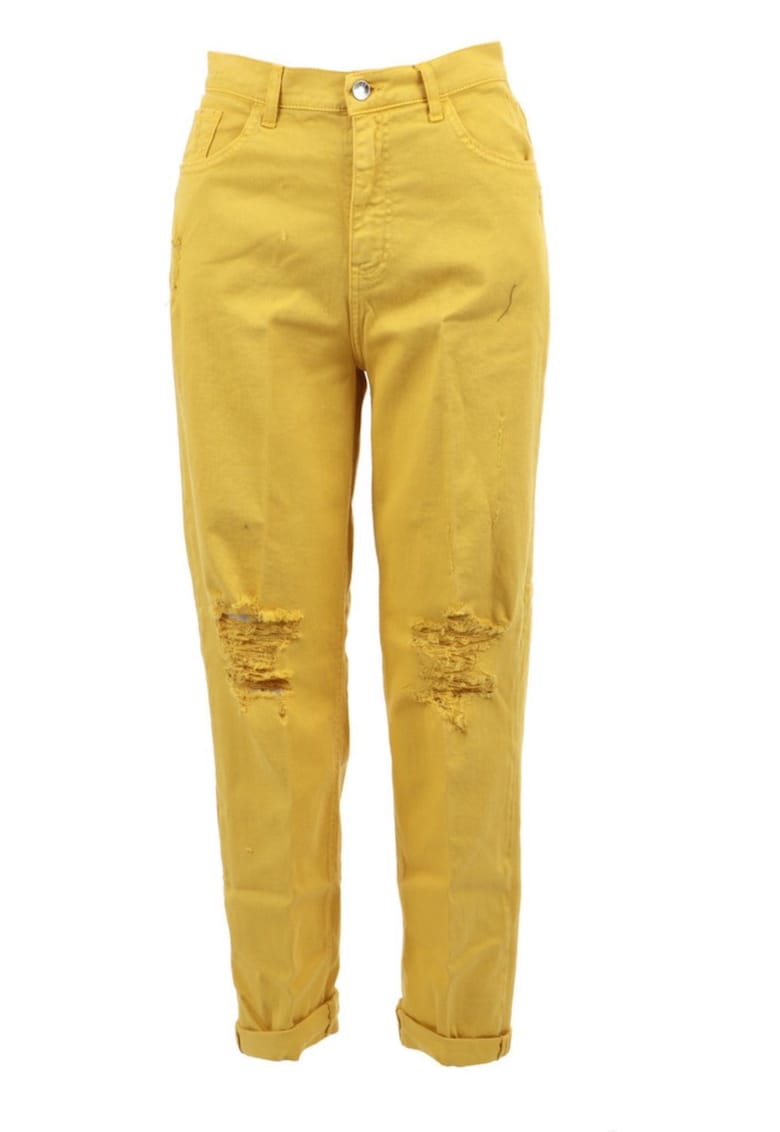 Blugi dama -  Bumbac/Elastan - Galben - W30-L30