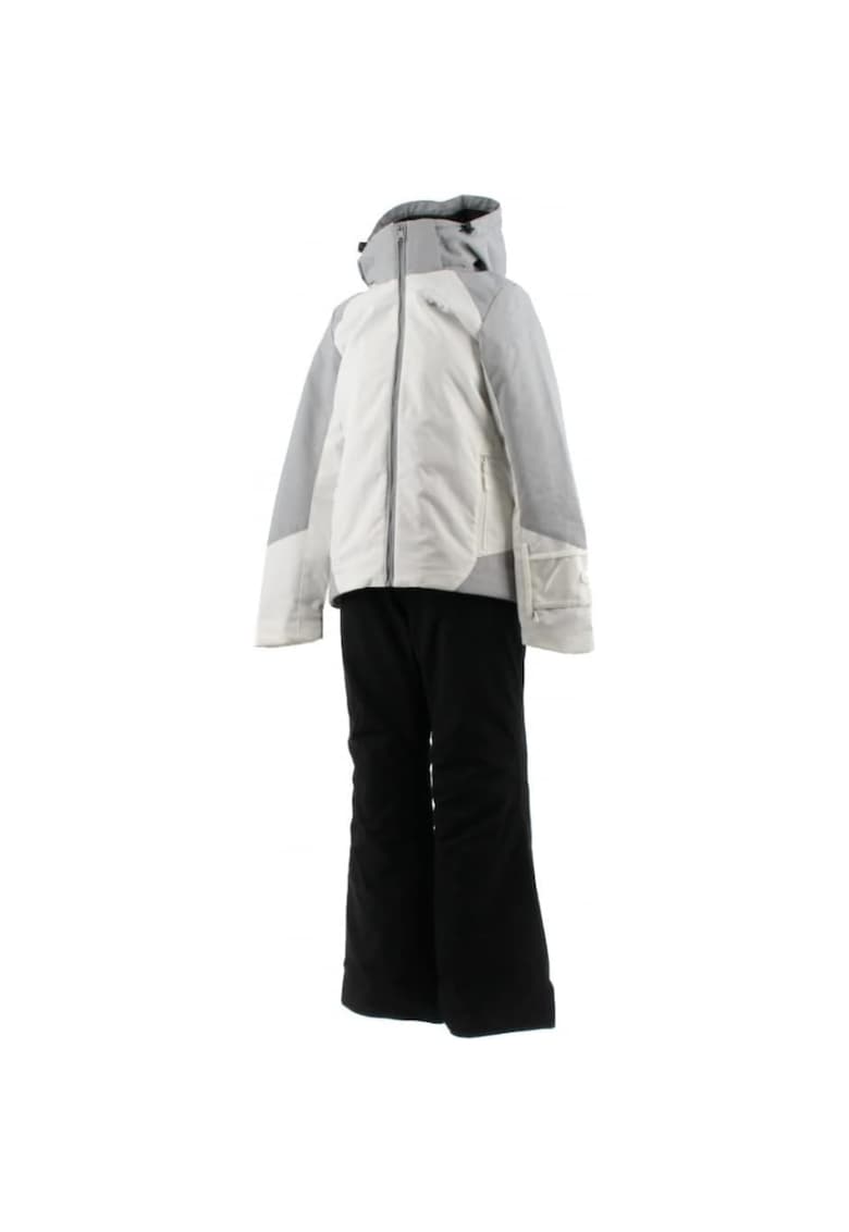 Costum de ski dama  Jacheta si pantaloni - Poliester - Alb/Negru -