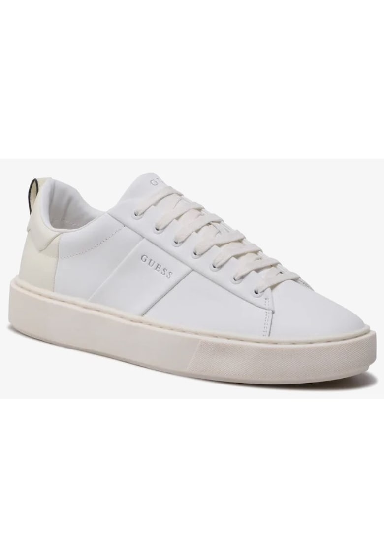 Pantofi barbati  Piele ecologica - Alb