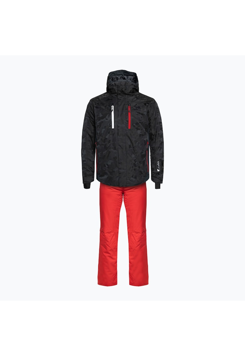 Set schi pentru barbati -  Poliester - Rosu/Negru