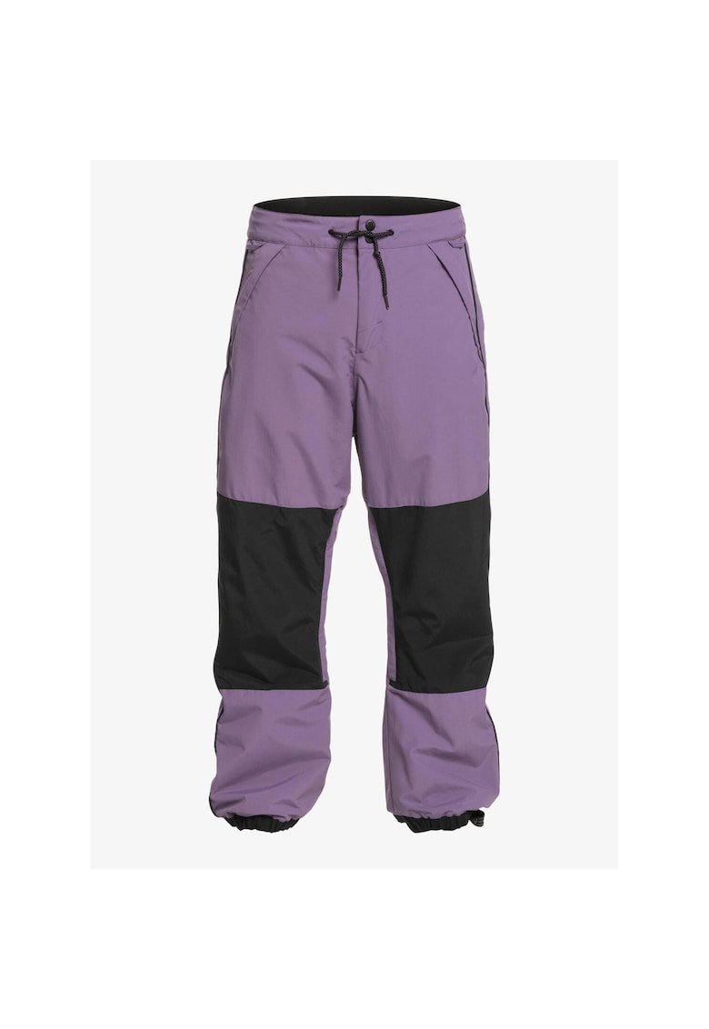 Pantaloni de schi - Quikisilver - Poliester - Negru - Negru/Violet