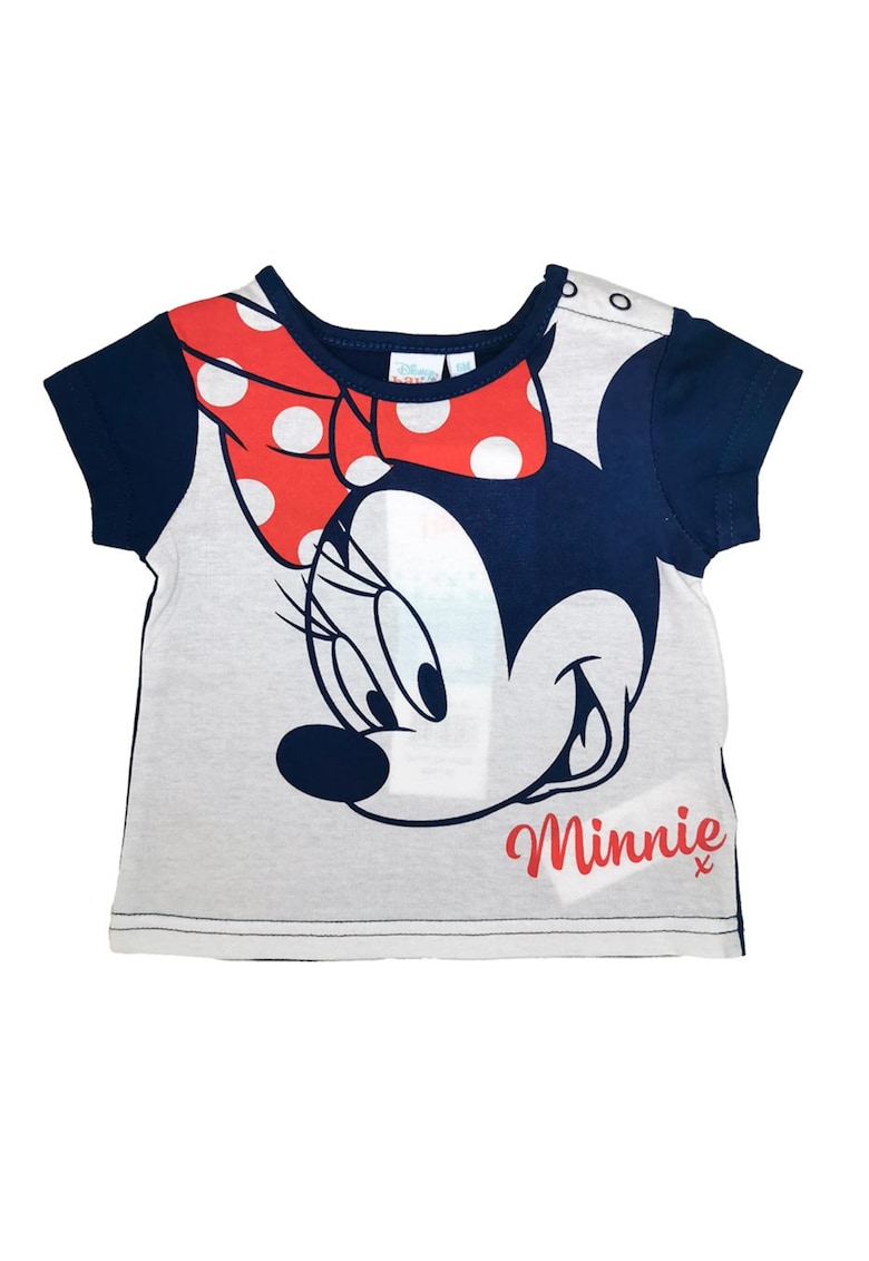 Tricou din bumbac cu print Minnie Mouse -