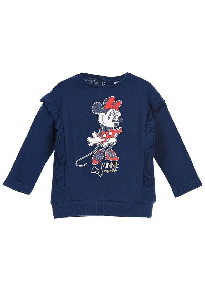 Bluza copii Minnie Mouse - imprimeu - bleumarin - 65% poliester - 35% bumbac