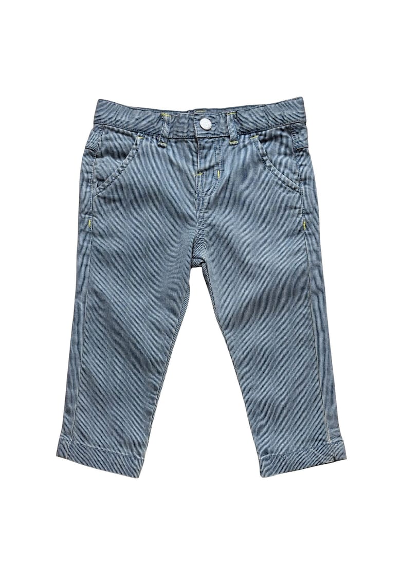 Pantaloni copii - model cu dungi - bumbac/elastan - albastru