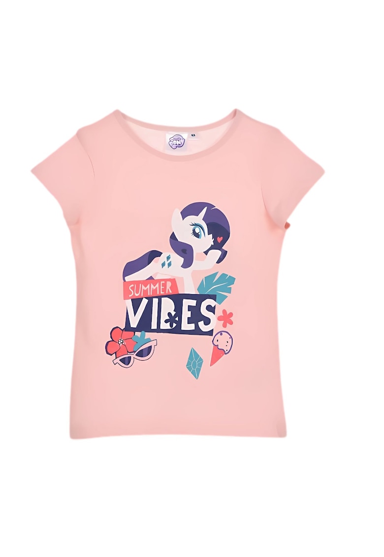 Tricou fete -  Bumbac - Roz -
