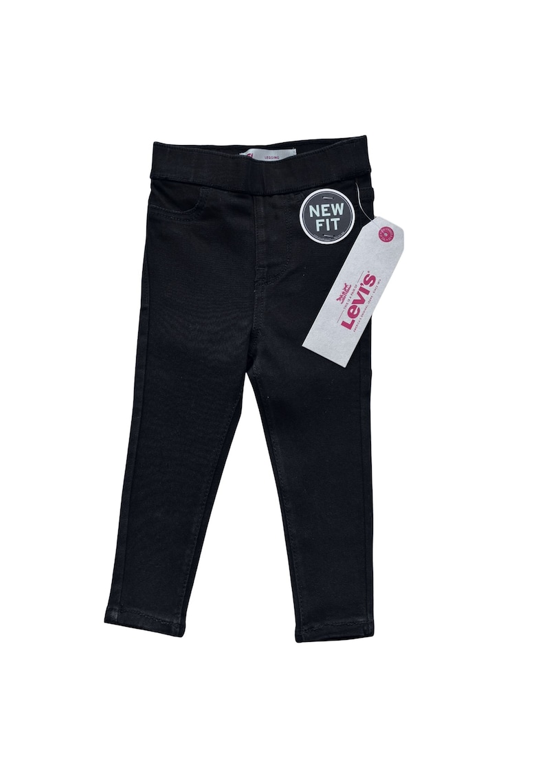 Pantaloni copii -  j skinny - bumbac/poliester/elastan - negru