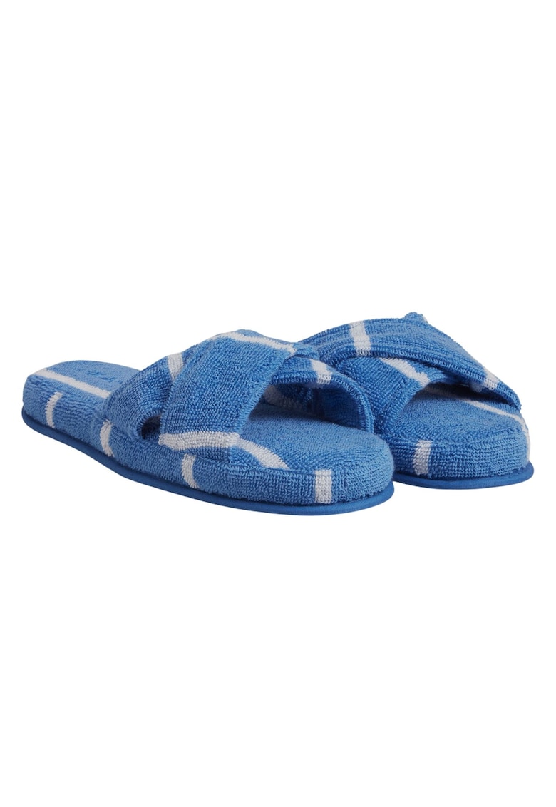 Papuci -  Stripe Cross - albastru - textil - set -