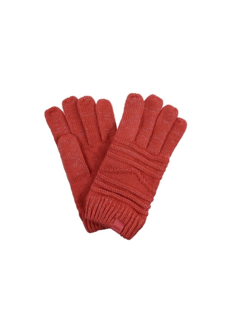 Manusi dama  S/M - rosii - material elastic - sezon toamna-iarna - poliester
