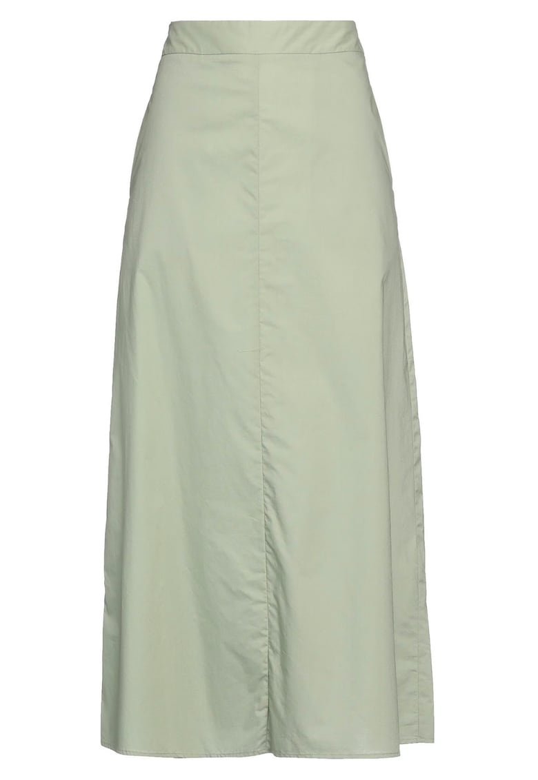 Fusta dama Trussardi - lunga - verde - bumbac - cu fermoar - doua buzunare -