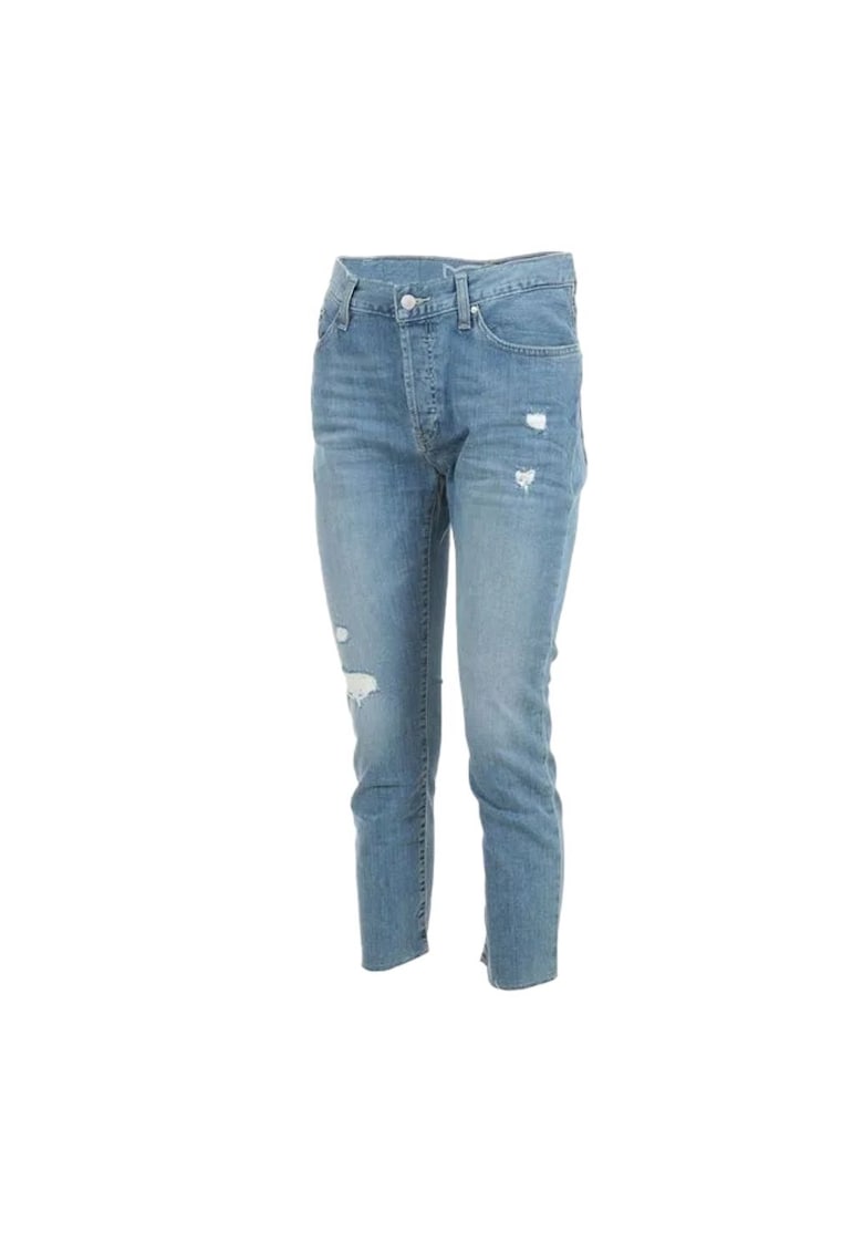 Blugi boyfriend pentru dama  Jamira - albastru - bumbac/elastan