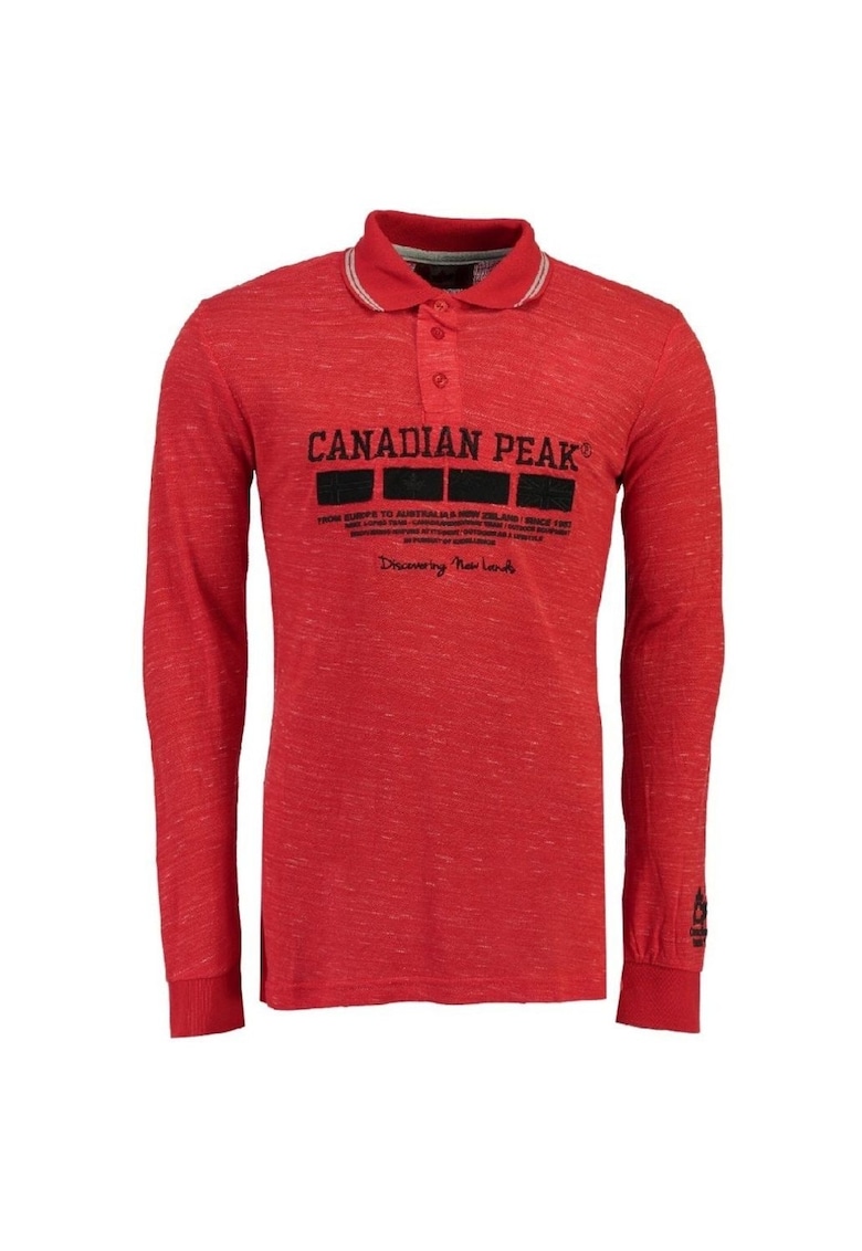 Bluza polo cu imprimeu logo Kinstar -