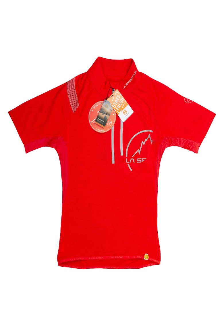 Tricou tehnic  Promo Mattstock - rosu - 100% poliester - pentru trekking - set XXL