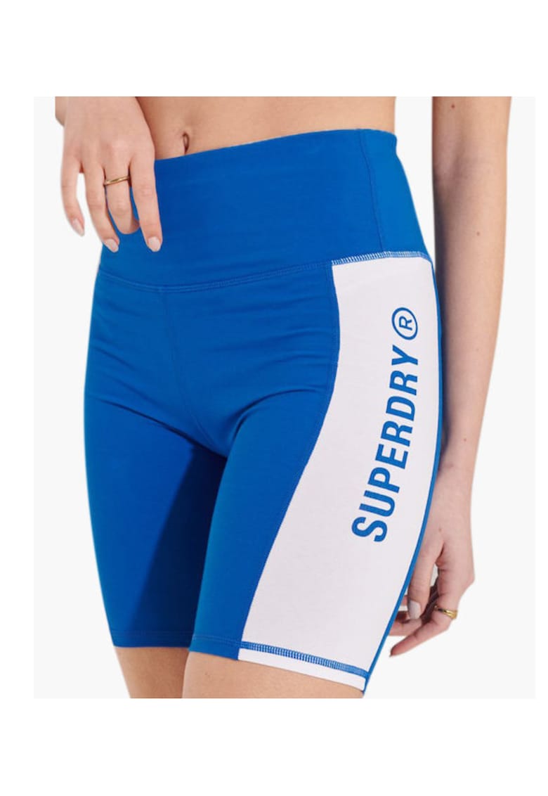 Pantaloni sport dama - Superdry - Elastan - Albastru -