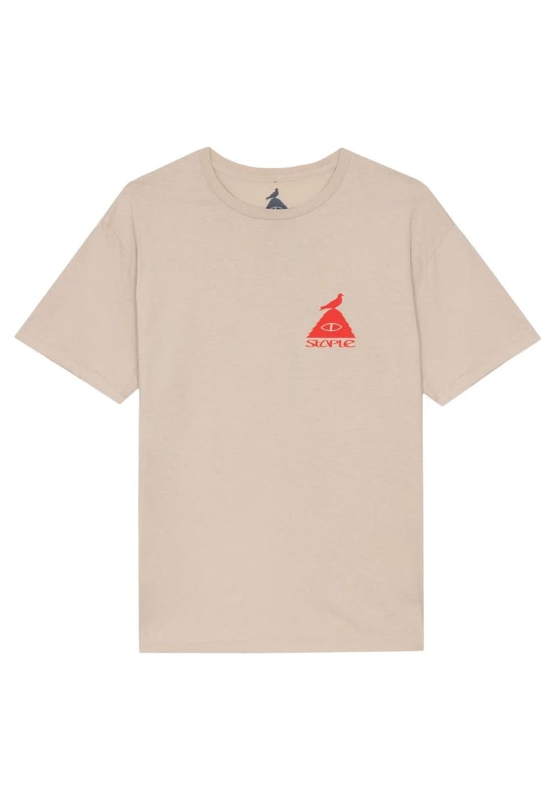 Tricou bej din bumbac pentru barbati - Bej